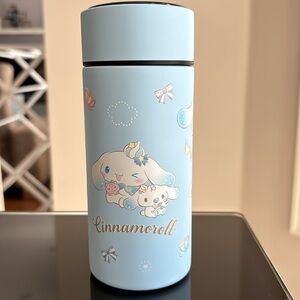 Sanrio Cinnamoroll stainless steel bottle with built in digital thermometer 😍